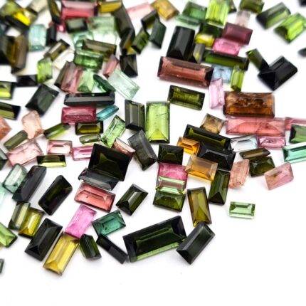 Natural Multi Tourmaline Baguette Cut Loose Gemstone 18 Pcs 3x4.50-6x12 MM 10 CT