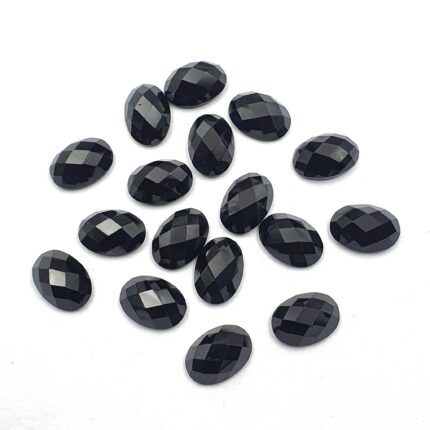 Natural Black Spinel Oval Cut Loose Gemstone lot 13 Pcs 10*14 MM 100 CT