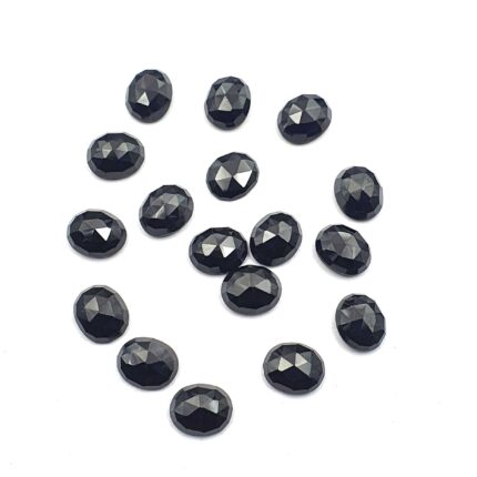Natural Black Spinel Oval Cut Loose Gemstone lot 53 Pcs 8*10 MM 173 CT