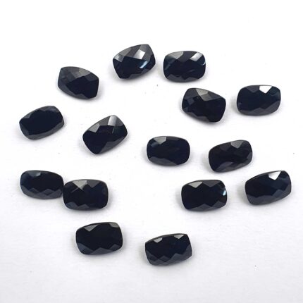 Natural Black Spinel Cushion  Cut  Loose Gemstone lot 23 Pcs 10*14 MM 180 CT