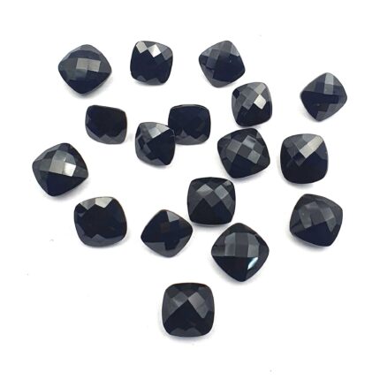 Natural Black Spinel Cushion Cut  Loose Gemstone lot 20 Pcs 10-12 MM 102 CT