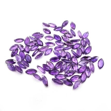 Natural African Amethyst Marquise Cut Loose Gemstone Lot 6*12 MM 119 CT 81 Pcs