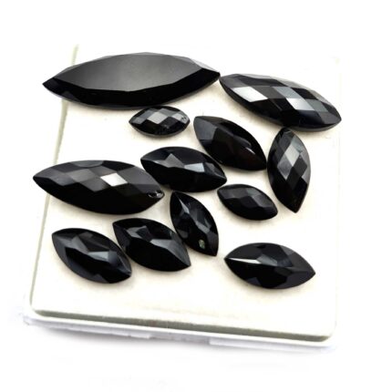 Natural Black Spinel Marquise Cut Loose Gemstone lot 36 Pcs 5-10*10-30 MM 102 CT