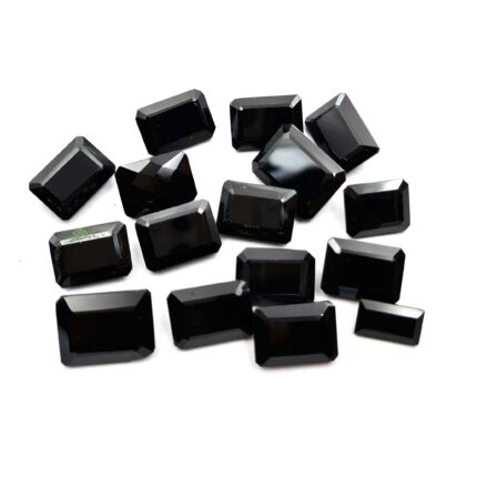 Natural Black Spinel Square Cut Loose Gemstone lot 11 Pcs 6-12*8-16 MM 100 CT