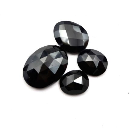 Natural Black Spinel Oval Cut Loose Gemstone lot 4 Pcs 10-15*12-19 MM 33 CT