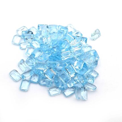 Natural Sky Blue Topaz Octagon Cut Loose Gemstone Lot 45 Pcs 5*7 MM 50 CT
