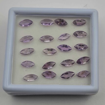 Natural Brazilian Amethyst Marquise Cut Loose Gemstone 108 Pcs 4-5*8-10 MM 100CT