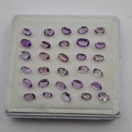 Natural Brazilian Amethyst Oval Cut Loose Gemstone 251 Pcs 4*6 MM 100 CT