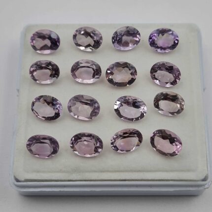 Natural Brazilian Amethyst Oval Cut Loose Gemstone 40 Pcs 8*10 MM 100 CT