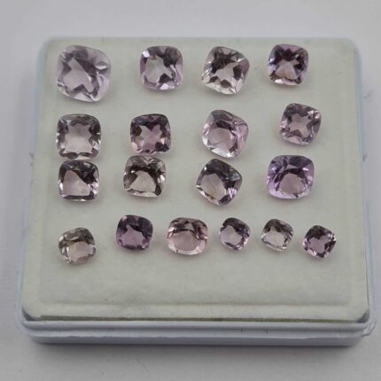 Natural Brazilian Amethyst Cushion Cut Loose Gemstone 86 Pcs 5-10 MM 100 CT