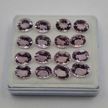 Natural Brazilian Amethyst Oval Cut Loose Gemstone 31 Pcs 9*11 MM 101 CT