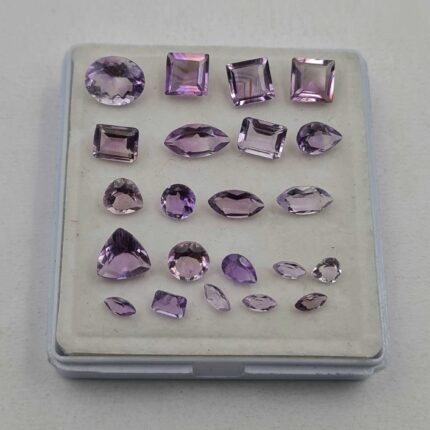 Natural Brazilian Amethyst Mix Shape Cut Loose Gemstone 82 Pcs 4-9*11 MM 50 CT