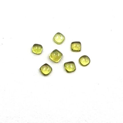 Natural Vesuvianite Cushion Cabochon  loose Gemstone loot 7 Pcs 2.5 mm 0.6 CT