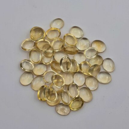 Natural Citrine Oval Cabochon Loose Gemstone Lot 40 Pcs 8*10 MM 102 CT