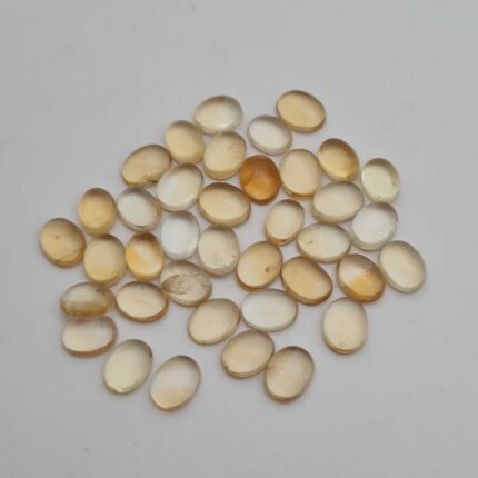 Natural Citrine Oval Cabochon Loose Gemstone Lot 61 Pcs 6x8-7x9 MM 101 CT