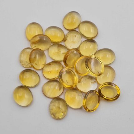 Natural Citrine Oval Cabochon Loose Gemstone Lot 24 Pcs 10*12 MM 102 CT