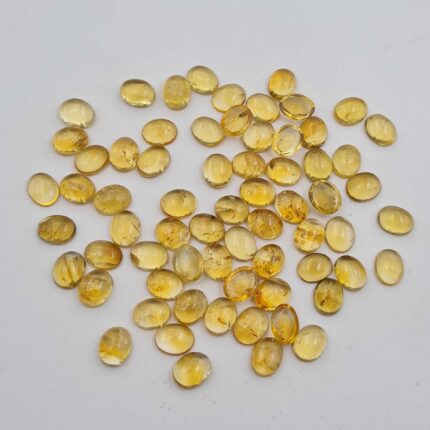 Natural Citrine Oval Cabochon Loose Gemstone Lot 38 Pcs 8*10 MM 100 CT