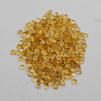 Natural Citrine Round Cabochon Loose Gemstone Lot 100 Pcs 3 MM