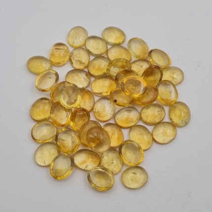 Natural Citrine Oval Cabochon Loose Gemstone Lot 25 Pcs 10*12 MM 101 CT