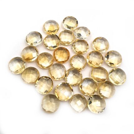 Natural Citrine Round Briolette Cut Loose Gemstone Lot 12 MM 123 CT 27 Pcs