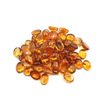 Natural Citrine Oval Cabochon Loose Gemstone Lot 78 Pcs 100 CT 6*8 MM