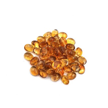 Natural Citrine Oval Cabochon Loose Gemstone Lot 130 Pcs 5*7 MM 100 CT