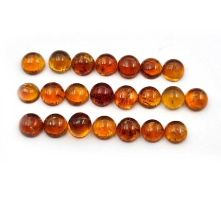 Natural Citrine Round Cabochon Loose Gemstone Lot 5 mm 71 Pcs 35 CT