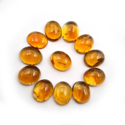 Natural Citrine Oval Cabochon 13 Pcs 8x10 mm 30 CT Citrine Loose Gemstone Lot