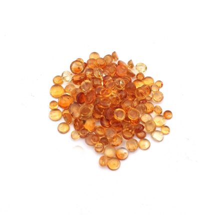 Natural Citrine Round Cabochon Loose Gemstone Lot 308 Pcs 3-5 MM 90 CT