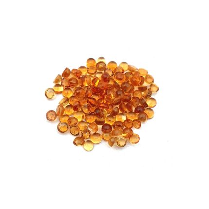 Natural Citrine Round Cabochon Loose Gemstone Lot 100 Pcs 2.50 MM 7 CT