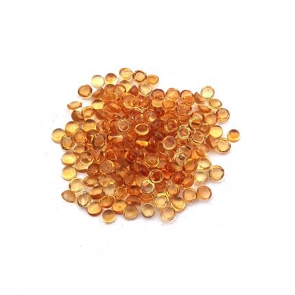 Natural Citrine Round Cabochon Loose Gemstone Lot 100 Pcs 2.50 MM 5 CT