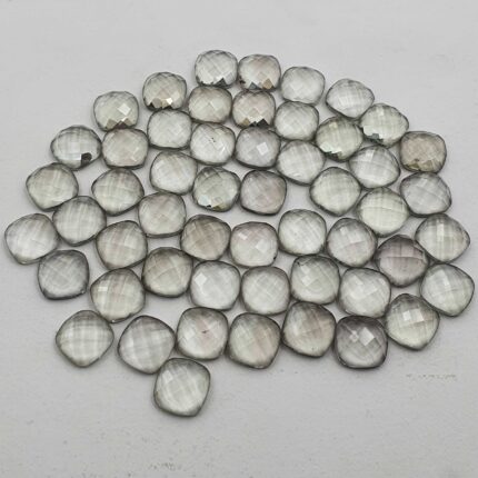 Natural Green Amethyst Cushion Checker Cut Loose Stone Lot 53 Pcs 10 MM 198 CT