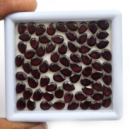 Natural Garnet Pear Cut Loose Gemstone Lot 106 Pcs 5*7 MM 100 CT