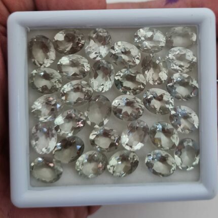 Natural Green Amethyst Oval Cut Loose Stone Lot 40 Pcs 8*10 MM 100 CT