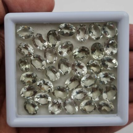 Natural Green Amethyst Oval Cut Loose Stone Lot 57 Pcs 7*9 MM 100 CT