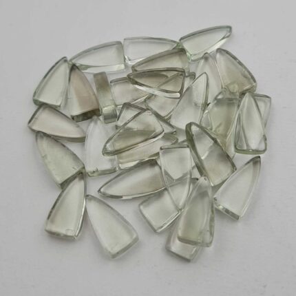 Natural Green Amethyst Arrow Cabochon Loose Stone Lot 22 Pcs 8*15-8*16 MM 100 CT