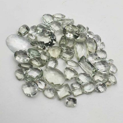 Natural Green Amethyst Mix Cut Loose Stone Lot 60 Pcs 5-20 MM 100 CT