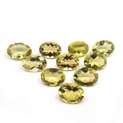 Natural Lemon Quartz Oval Cut Loose Gemstone Lot 13 Pcs 12*16 MM 100 CT