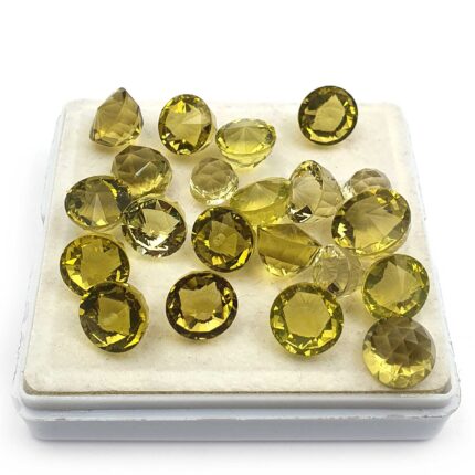 Natural Lemon Quartz Fancy Cut Loose Gemstone Lot 10 Pcs 6-12 MM 50 CT