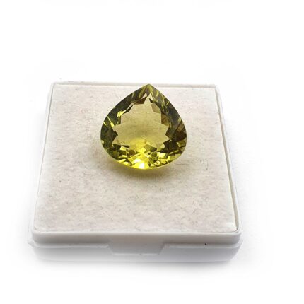 Natural Lemon Quartz Heart Cut Loose Gemstone Lot 1 Pcs 18 MM 15 CT
