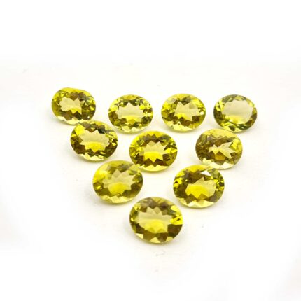 Natural Lemon Quartz Oval Cut Loose Stone Lot 29 Pcs 8*10-12*16 MM 102 CT