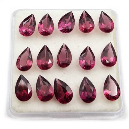 Natural Rhodolite Garnet Pear Cut Loose Gemstone Lot 16 Pcs 5*8 MM 16 CT