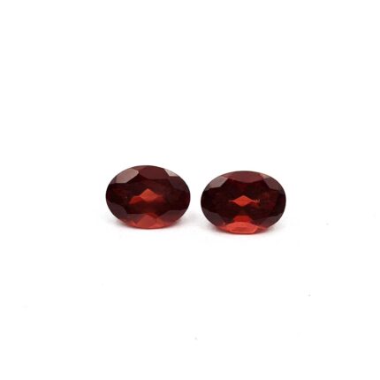 Natural Rhodolite Garnet Oval Cut Loose Gemstone Lot 2 Pcs 5.5*7.5 MM 2.50 CT