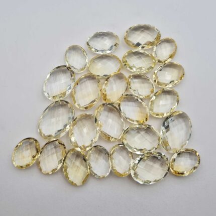 Natural Citrine Oval Briolette Cut Loose Gemstone Lot 9 Pcs 12*16-16*22MM 102 CT