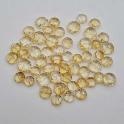 Natural Citrine Beads Briolette Cut Center Drilled Stone Lot 36 Pcs 7-9 MM 50 CT