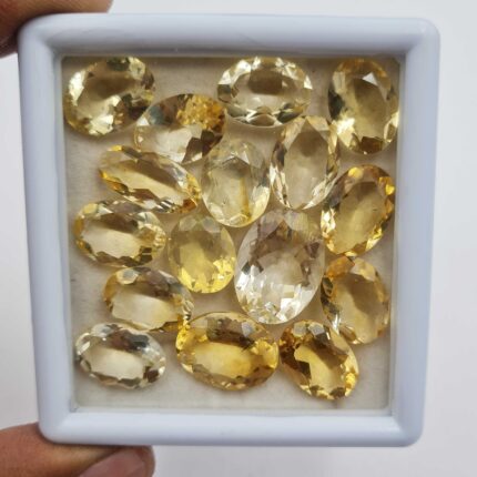 Natural Citrine Oval Cut Loose Stone Lot 21 Pcs 10*12-13*18 MM 105 CT