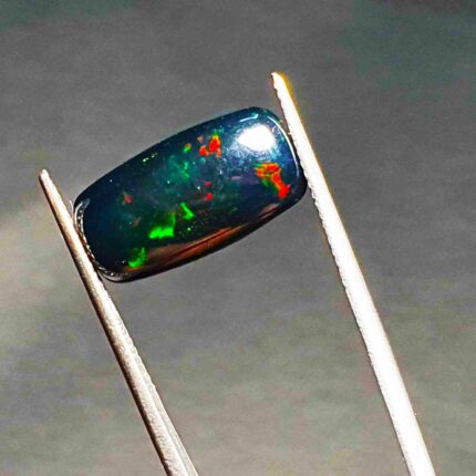 Natural Ethiopian Black Opal Cushion Cabochon Loose Gemstone 9*17.50 MM 5.15 CT
