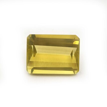 Natural Lemon Quartz Octagon Cut Stone Lot 1 Pcs 15*20 MM 21 CT