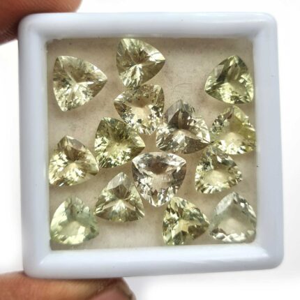 Natural Helidor Cut Loose Gemstone Lot 6 Pcs 8 MM 11 CT
