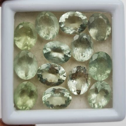 Natural Green Beryl Oval Cut Loose Gemstone Lot 3 Pcs 8*10 MM 6 CT